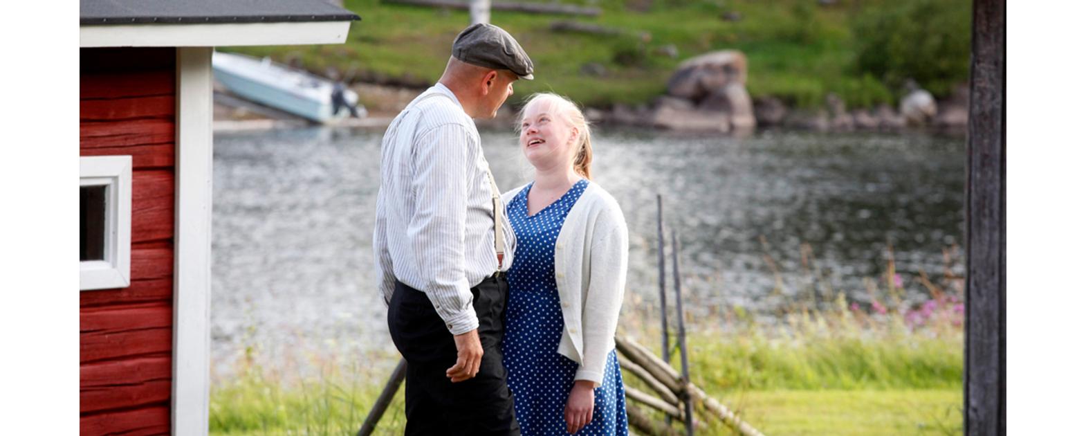 Kes&auml;teatterin tunnelmaa.