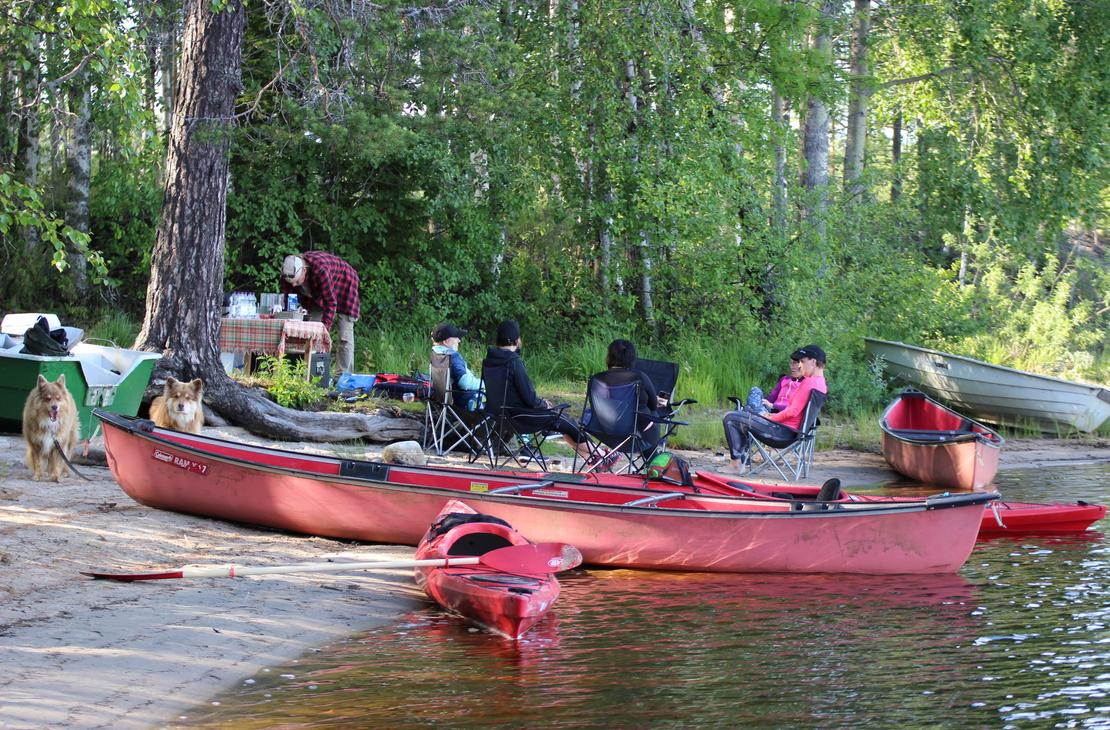 Melojat ev&auml;stauolla.