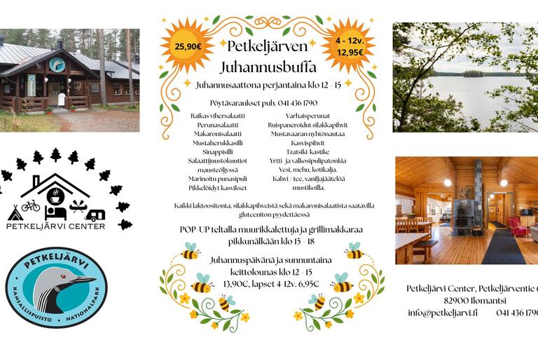 Petkejärven juhannusaaton menu